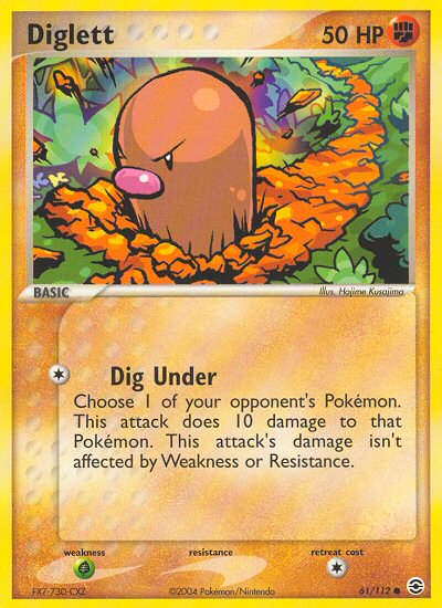 Diglett (61/112) [EX: FireRed & LeafGreen] | Play N Trade Winnipeg