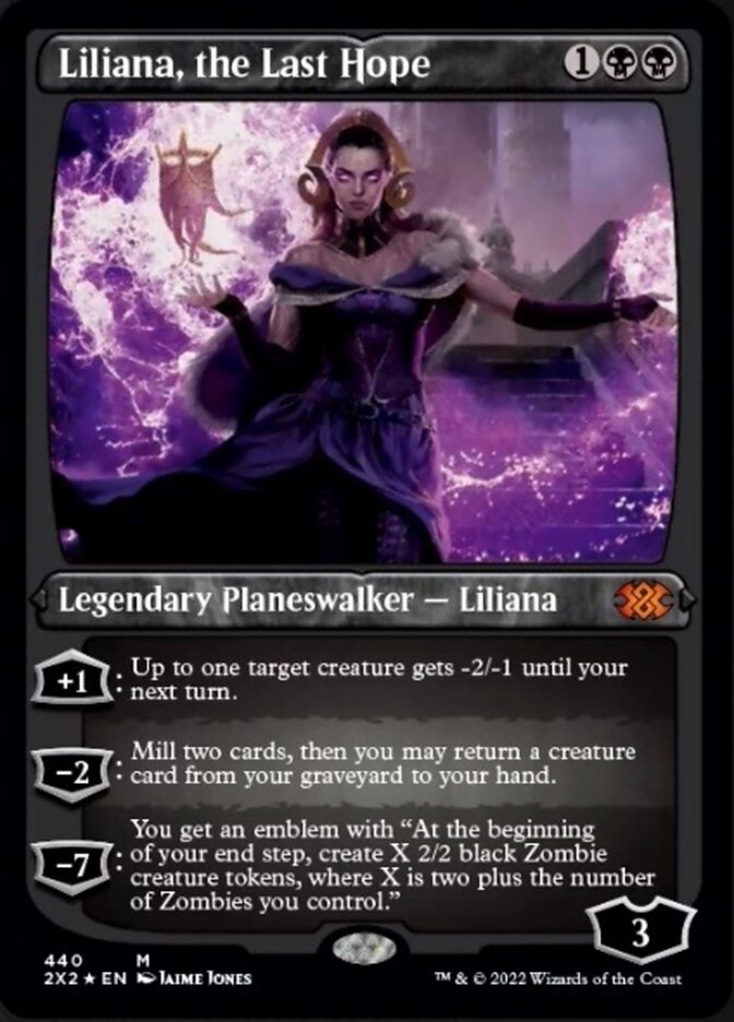 Liliana, the Last Hope (Foil Etched) [Double Masters 2022] | Play N Trade Winnipeg