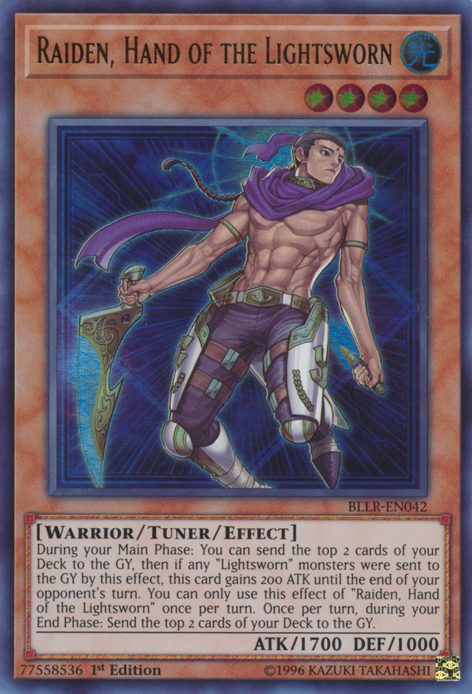 Raiden, Hand of the Lightsworn [BLLR-EN042] Ultra Rare | Play N Trade Winnipeg
