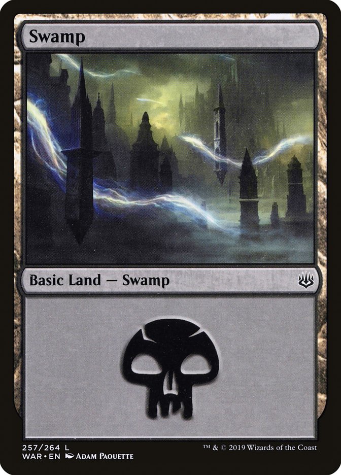 Swamp (257) [War of the Spark] | Play N Trade Winnipeg