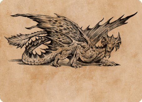 Ancient Brass Dragon Art Card (49) [Commander Legends: Battle for Baldur's Gate Art Series] | Play N Trade Winnipeg