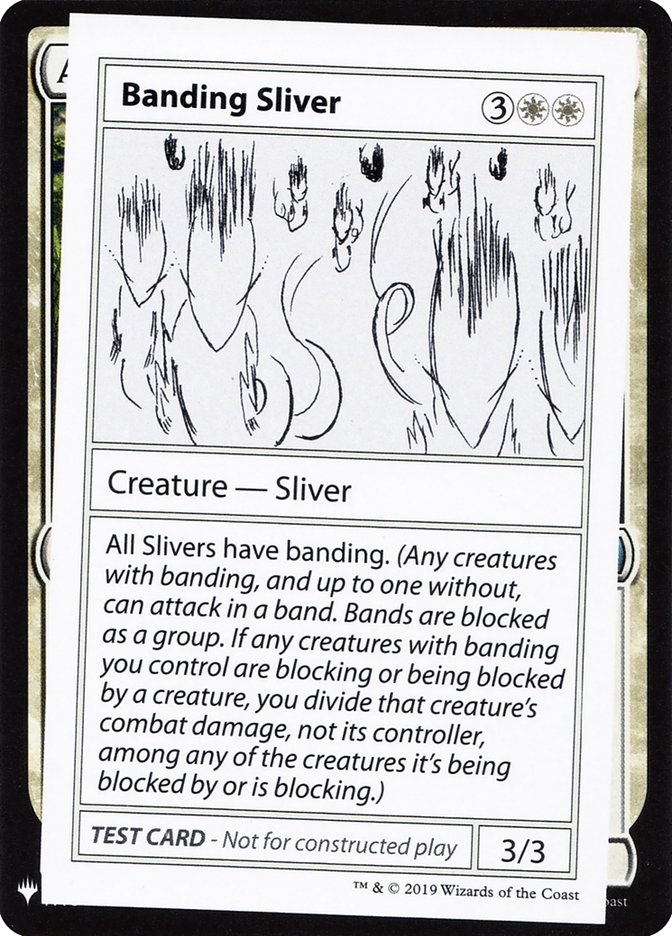Banding Sliver [Mystery Booster Playtest Cards] | Play N Trade Winnipeg