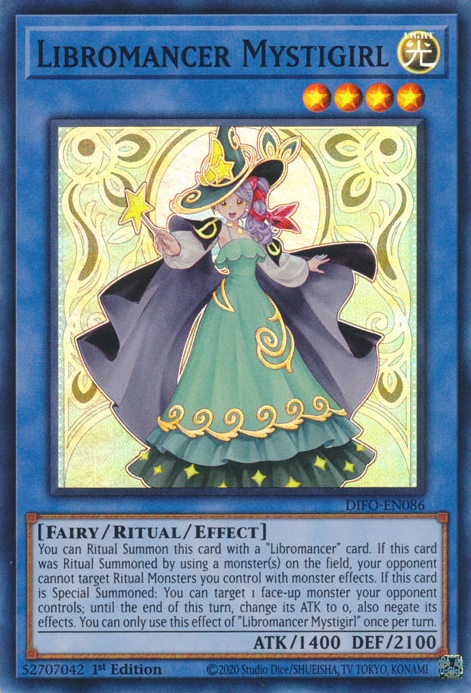 Libromancer Mystigirl [DIFO-EN086] Super Rare | Play N Trade Winnipeg