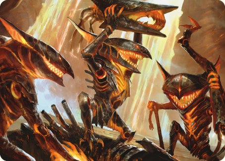 Gleeful Demolition Art Card [Phyrexia: All Will Be One Art Series] | Play N Trade Winnipeg