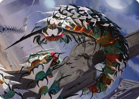 Atraxa's Skitterfang Art Card [Phyrexia: All Will Be One Art Series] | Play N Trade Winnipeg