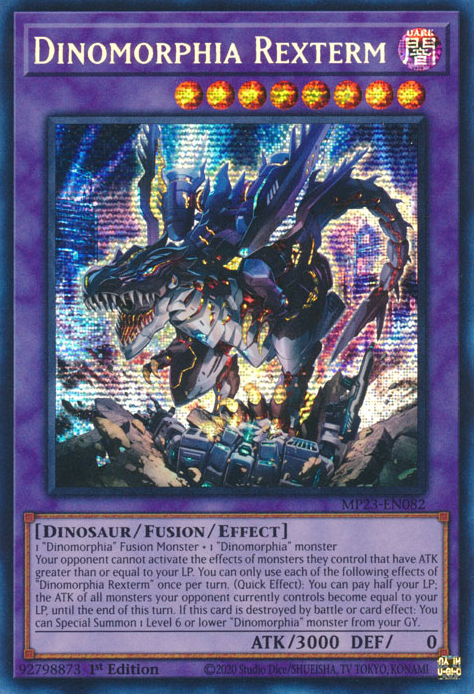 Dinomorphia Rexterm [MP23-EN082] Prismatic Secret Rare | Play N Trade Winnipeg