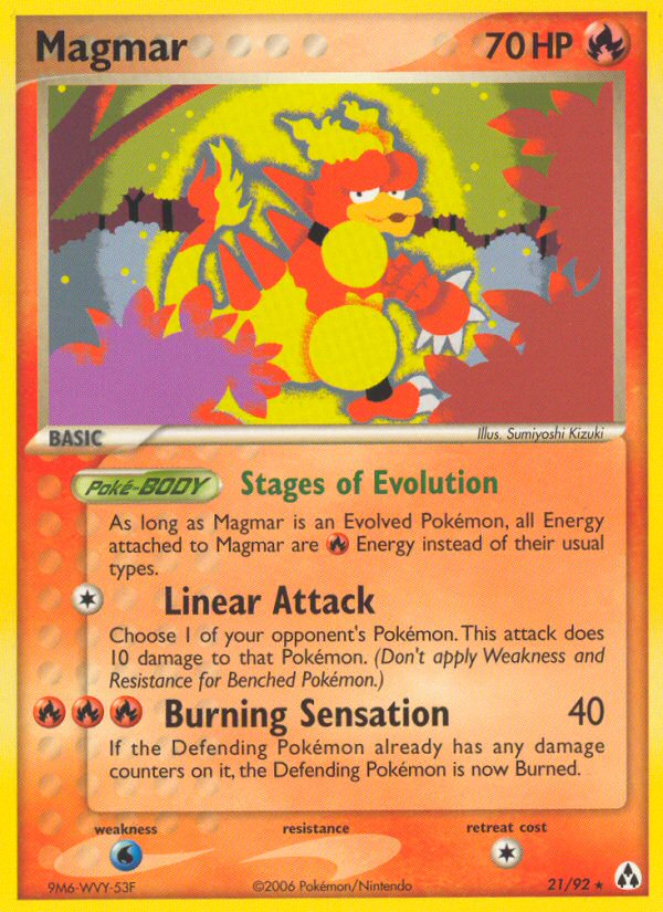 Magmar (21/92) [EX: Legend Maker] | Play N Trade Winnipeg