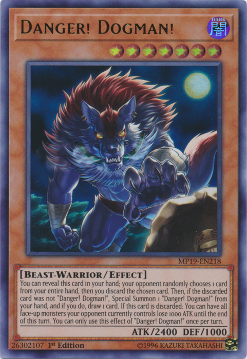 Danger! Dogman! [MP19-EN218] Ultra Rare | Play N Trade Winnipeg
