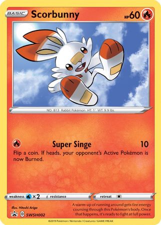 Scorbunny (SWSH002) [Sword & Shield: Black Star Promos] | Play N Trade Winnipeg