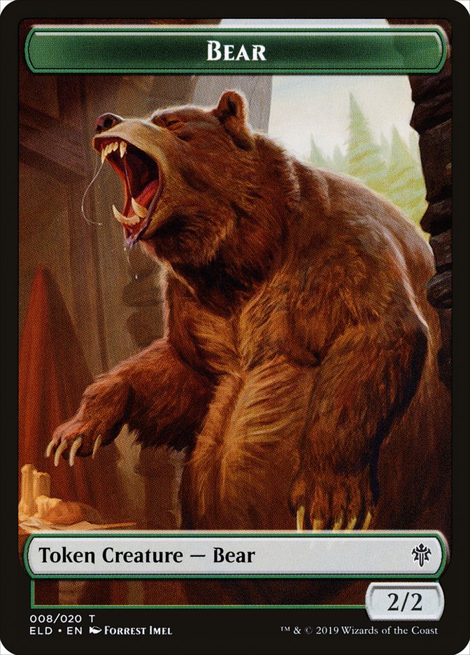 Bear [Throne of Eldraine Tokens] | Play N Trade Winnipeg