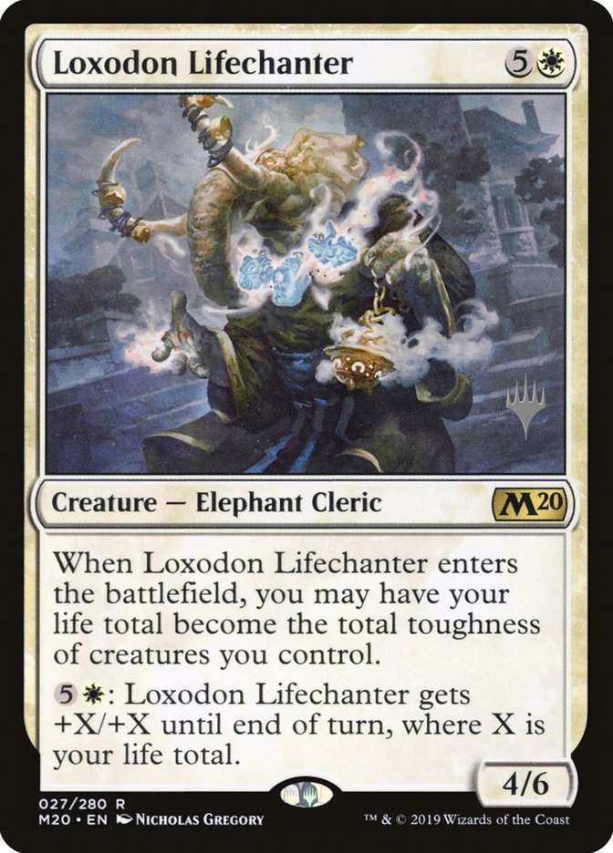 Loxodon Lifechanter (Promo Pack) [Core Set 2020 Promos] | Play N Trade Winnipeg