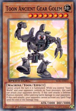 Toon Ancient Gear Golem [SGX1-ENI11] Common | Play N Trade Winnipeg