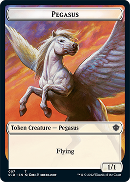 Pegasus // Faerie Double-Sided Token [Starter Commander Decks] | Play N Trade Winnipeg