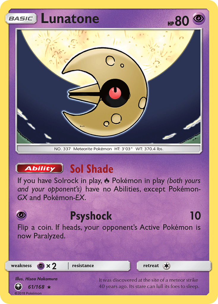 Lunatone (61/168) [Sun & Moon: Celestial Storm] | Play N Trade Winnipeg