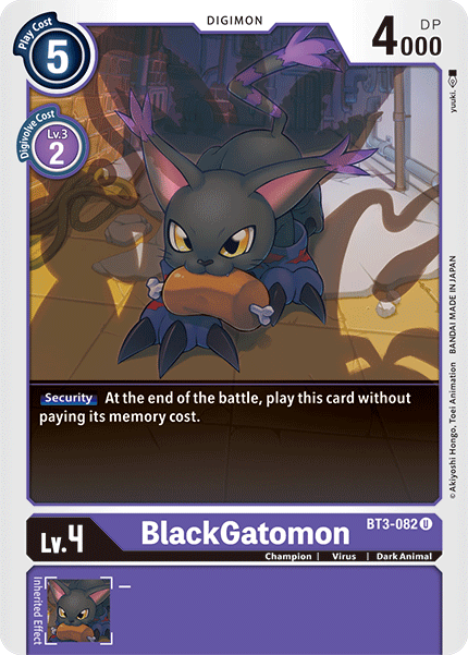 BlackGatomon [BT3-082] [Release Special Booster Ver.1.5] | Play N Trade Winnipeg