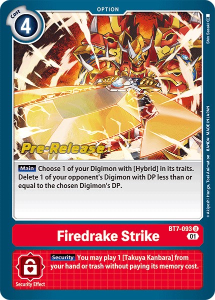 Firedrake Strike [BT7-093] [Next Adventure Pre-Release Cards] | Play N Trade Winnipeg