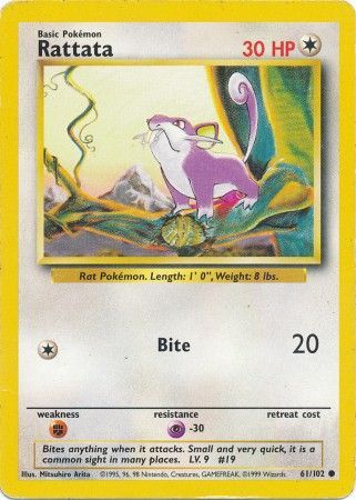 Rattata (61/102) [Base Set Unlimited] | Play N Trade Winnipeg