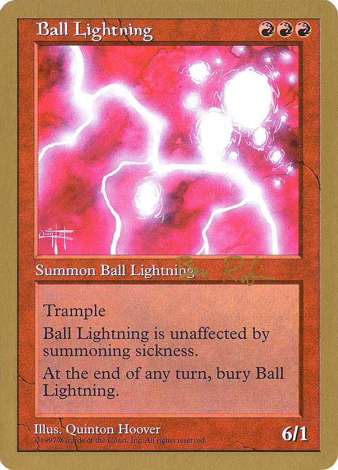 Ball Lightning (Ben Rubin) [World Championship Decks 1998] | Play N Trade Winnipeg