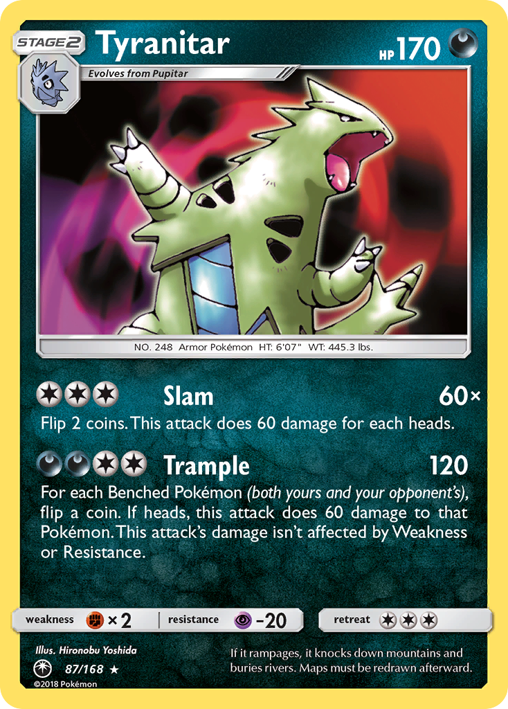 Tyranitar (87/168) [Sun & Moon: Celestial Storm] | Play N Trade Winnipeg