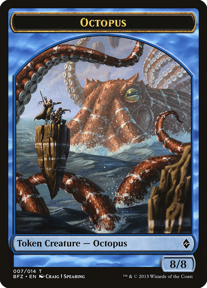 Octopus [Battle for Zendikar Tokens] | Play N Trade Winnipeg