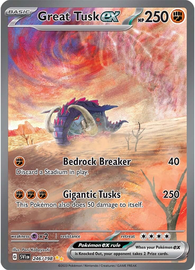 Great Tusk ex (246/198) [Scarlet & Violet: Base Set] | Play N Trade Winnipeg