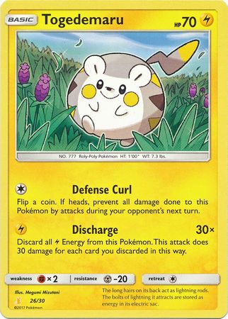 Togedemaru (26/30) [Sun & Moon: Trainer Kit - Alolan Raichu] | Play N Trade Winnipeg