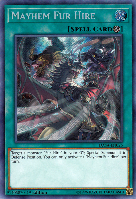 Mayhem Fur Hire [DASA-EN025] Secret Rare | Play N Trade Winnipeg