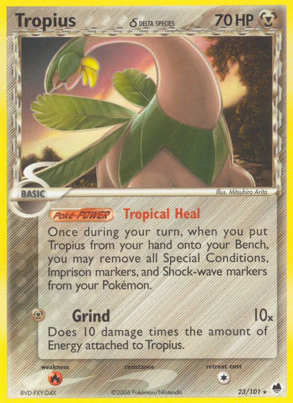 Tropius (23/101) (Delta Species) [EX: Dragon Frontiers] | Play N Trade Winnipeg