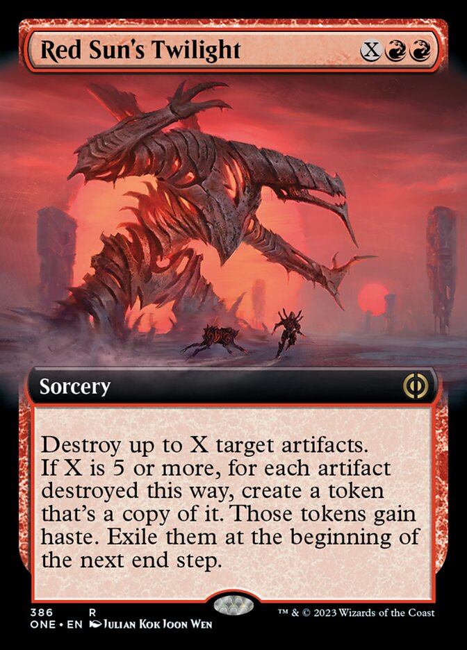 Red Sun's Twilight (Extended Art) [Phyrexia: All Will Be One] | Play N Trade Winnipeg