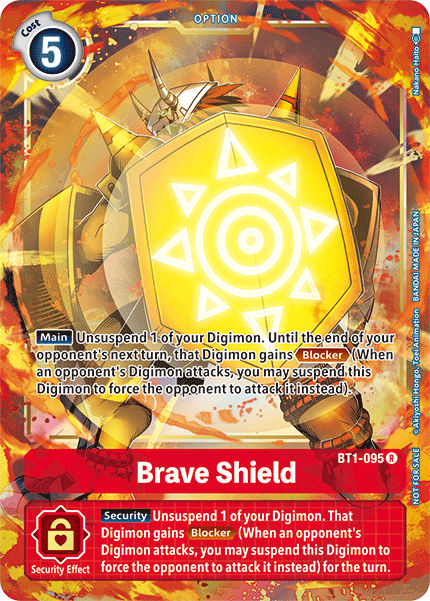 Brave Shield [BT1-095] (Dash Pack) [Release Special Booster Ver.1.5 Promos] | Play N Trade Winnipeg