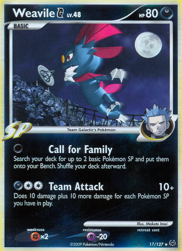 Weavile G (17/127) [Platinum: Base Set] | Play N Trade Winnipeg