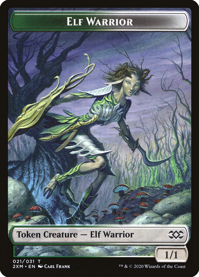 Elf Warrior [Double Masters Tokens] | Play N Trade Winnipeg