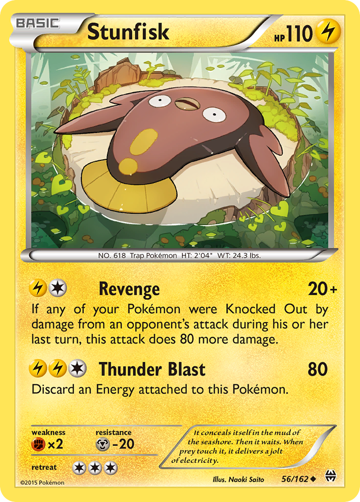 Stunfisk (56/162) [XY: BREAKthrough] | Play N Trade Winnipeg