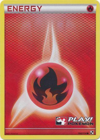 Fire Energy (106/114) (Play Pokemon Promo) [Black & White: Base Set] | Play N Trade Winnipeg