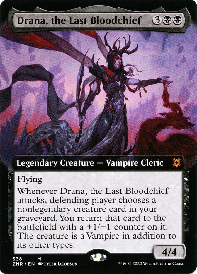 Drana, the Last Bloodchief (Extended) [Zendikar Rising] | Play N Trade Winnipeg