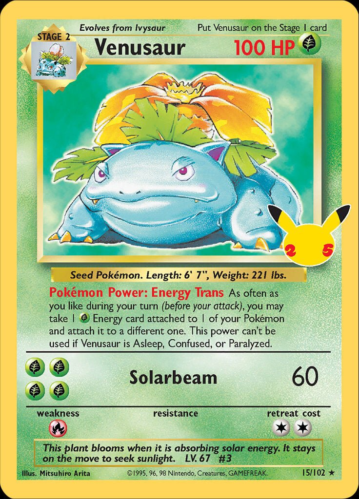 Venusaur (15/102) [Celebrations: 25th Anniversary - Classic Collection] | Play N Trade Winnipeg