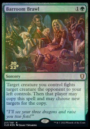 Barroom Brawl [Commander Legends: Battle for Baldur's Gate Prerelease Promos] | Play N Trade Winnipeg