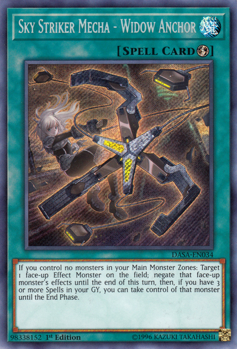 Sky Striker Mecha - Widow Anchor [DASA-EN034] Secret Rare | Play N Trade Winnipeg