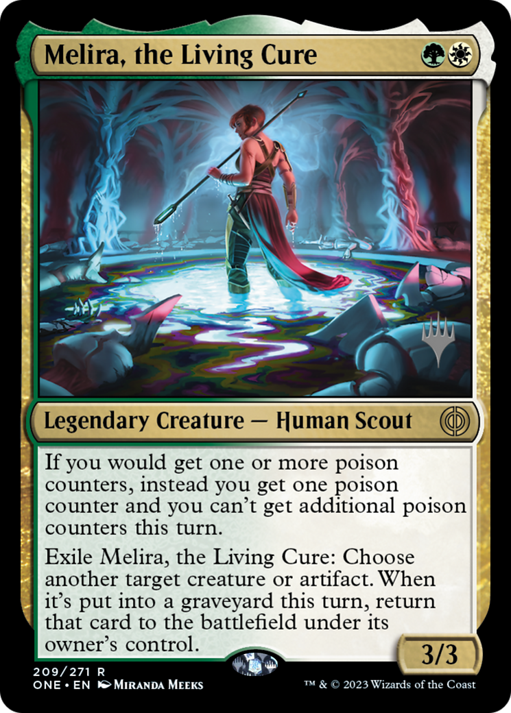 Melira, the Living Cure (Promo Pack) [Phyrexia: All Will Be One Promos] | Play N Trade Winnipeg