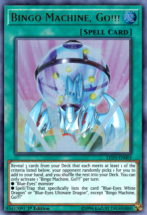 Bingo Machine, Go!!! [LED3-EN003] Ultra Rare | Play N Trade Winnipeg