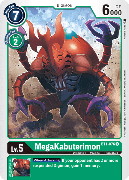 MegaKabuterimon [BT1-076] [Release Special Booster Ver.1.0] | Play N Trade Winnipeg