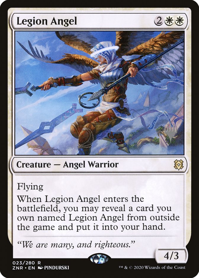 Legion Angel (Promo Pack) [Zendikar Rising Promos] | Play N Trade Winnipeg