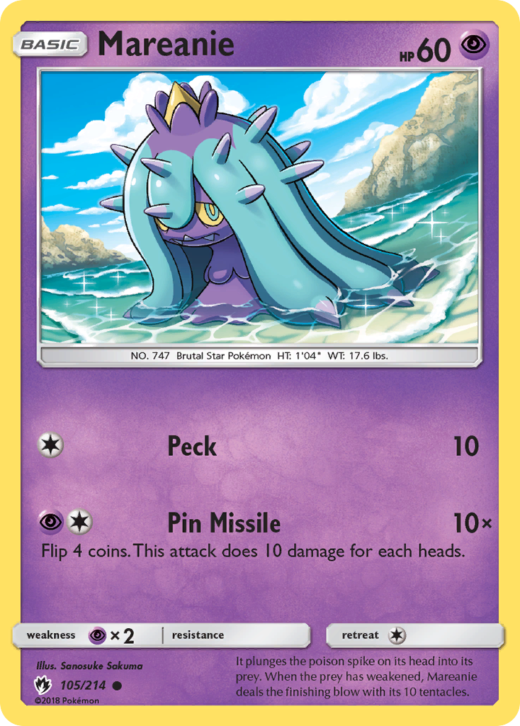 Mareanie (105/214) [Sun & Moon: Lost Thunder] | Play N Trade Winnipeg