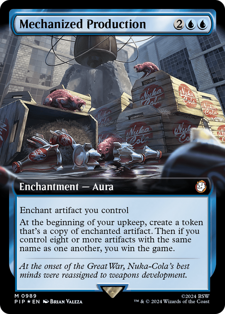 Mechanized Production (Extended Art) (Surge Foil) [Fallout] | Play N Trade Winnipeg