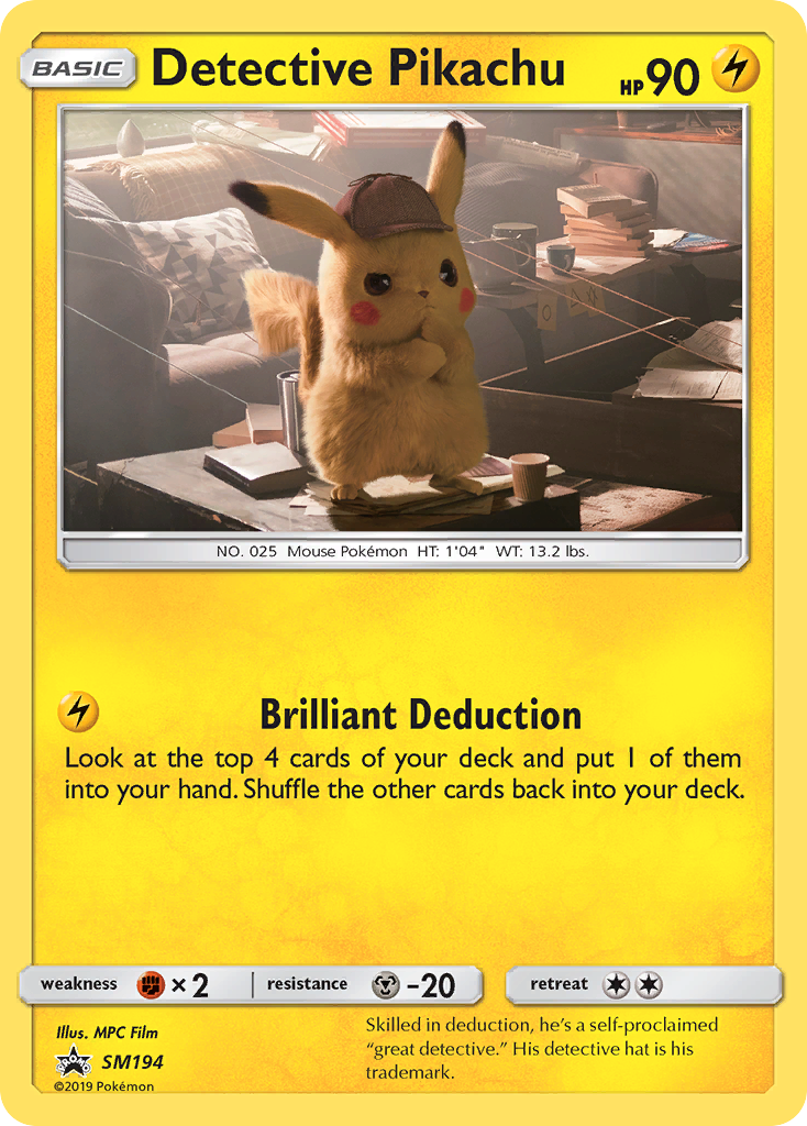 Detective Pikachu (SM194) [Sun & Moon: Black Star Promos] | Play N Trade Winnipeg