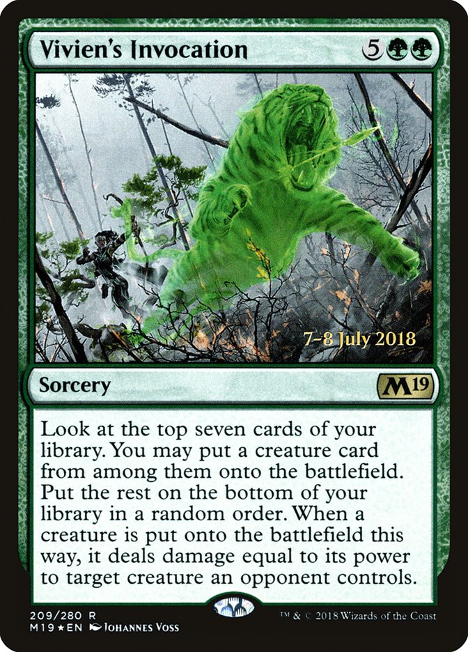 Vivien's Invocation  [Core Set 2019 Prerelease Promos] | Play N Trade Winnipeg