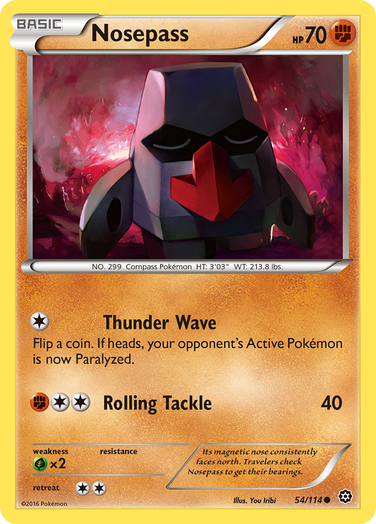 Nosepass (54/114) [XY: Steam Siege] | Play N Trade Winnipeg