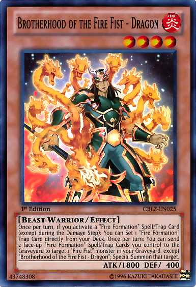 Brotherhood of the Fire Fist - Dragon [CBLZ-EN025] Super Rare | Play N Trade Winnipeg