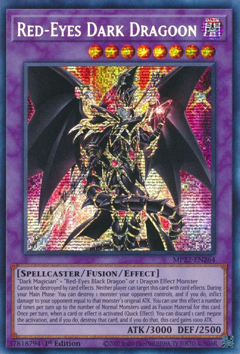 Red-Eyes Dark Dragoon [MP22-EN264] Prismatic Secret Rare | Play N Trade Winnipeg