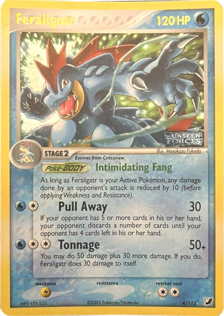 Feraligatr (4/115) (Stamped) [EX: Unseen Forces] | Play N Trade Winnipeg